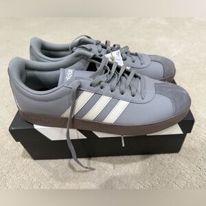 Adidas VL Court Base  Grey Mens Size 10